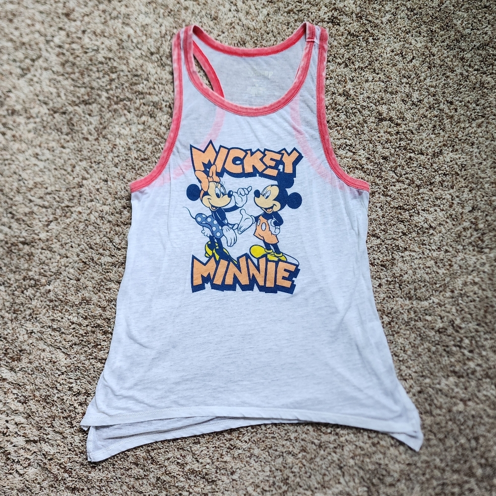 Vintage Disney Minne and Mickey Mouse Womens Tank Top Retro Sz MEDIUM